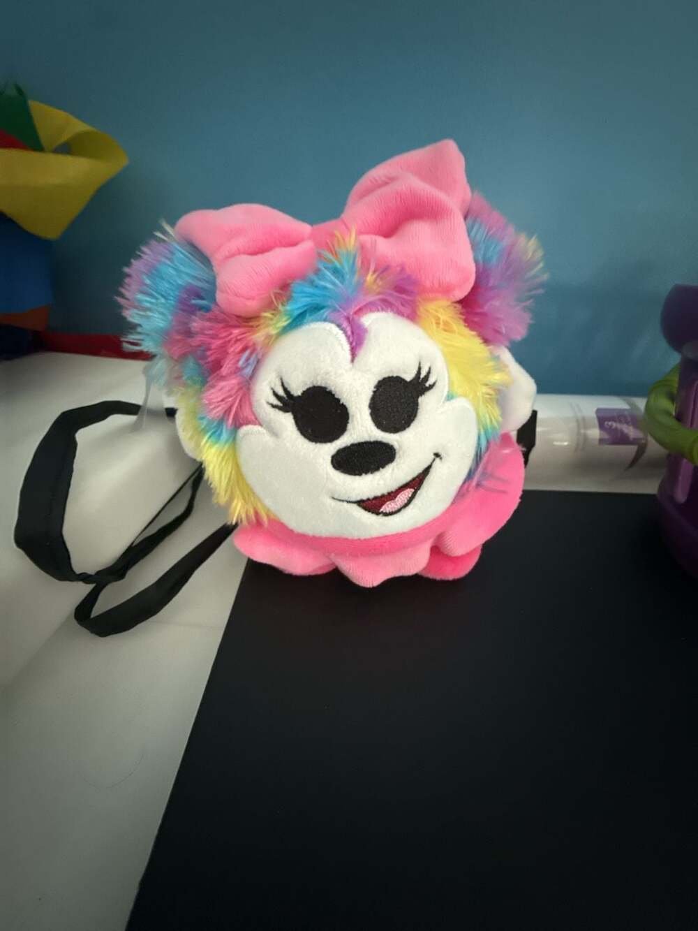 Disney Rainbow Tie-Dye Minnie Mouse Slow-Rising Squeezable Plush Toy